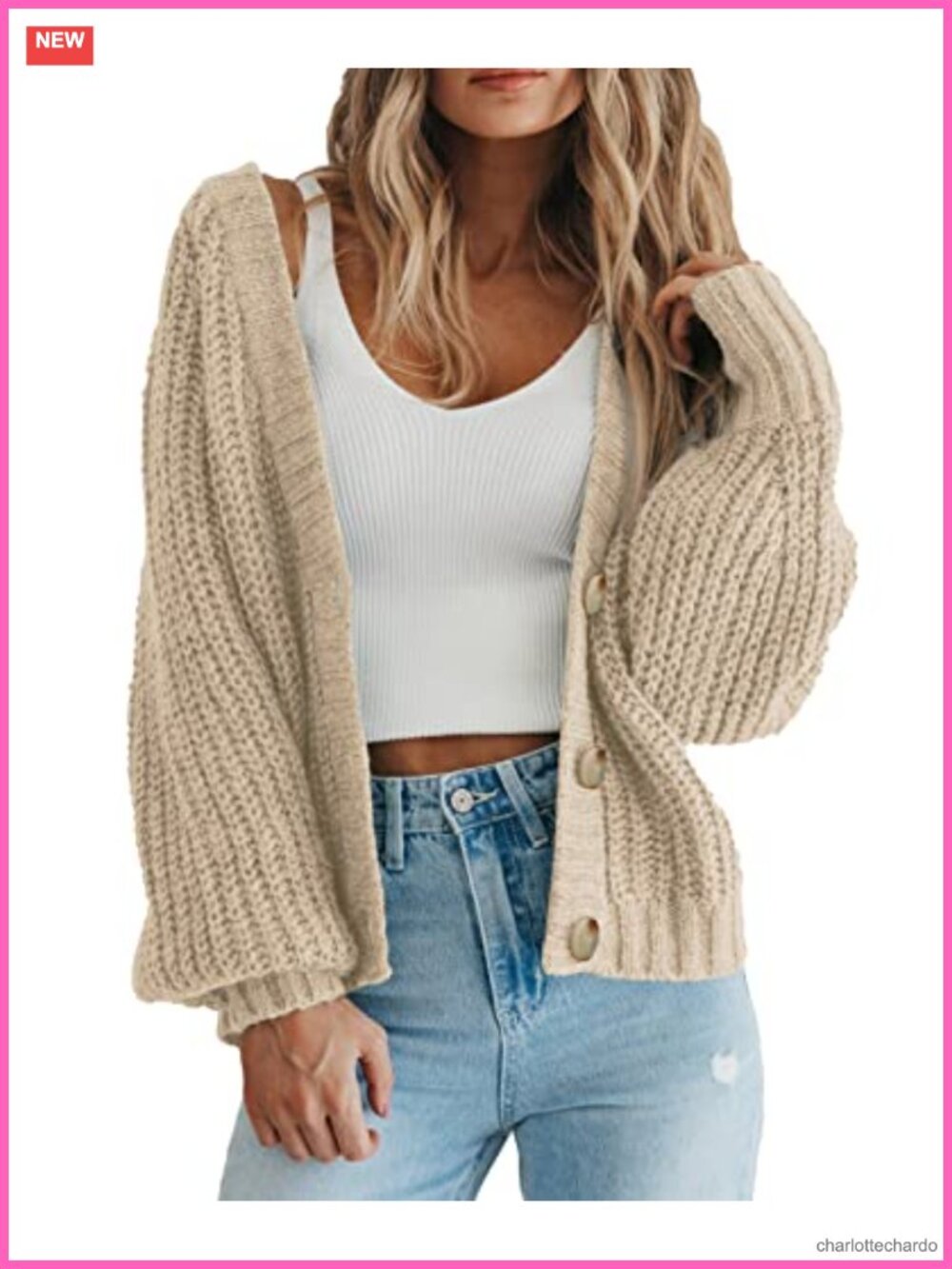 PRETTYGARDEN Women's Chunky Knit Open Front Cardigan Sweaters Fall Outfits